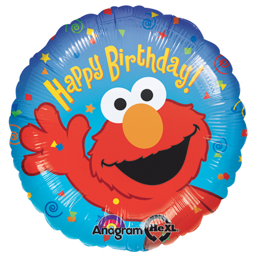 Elmo Happy Birthday Sesame Street Foil Balloon 18in