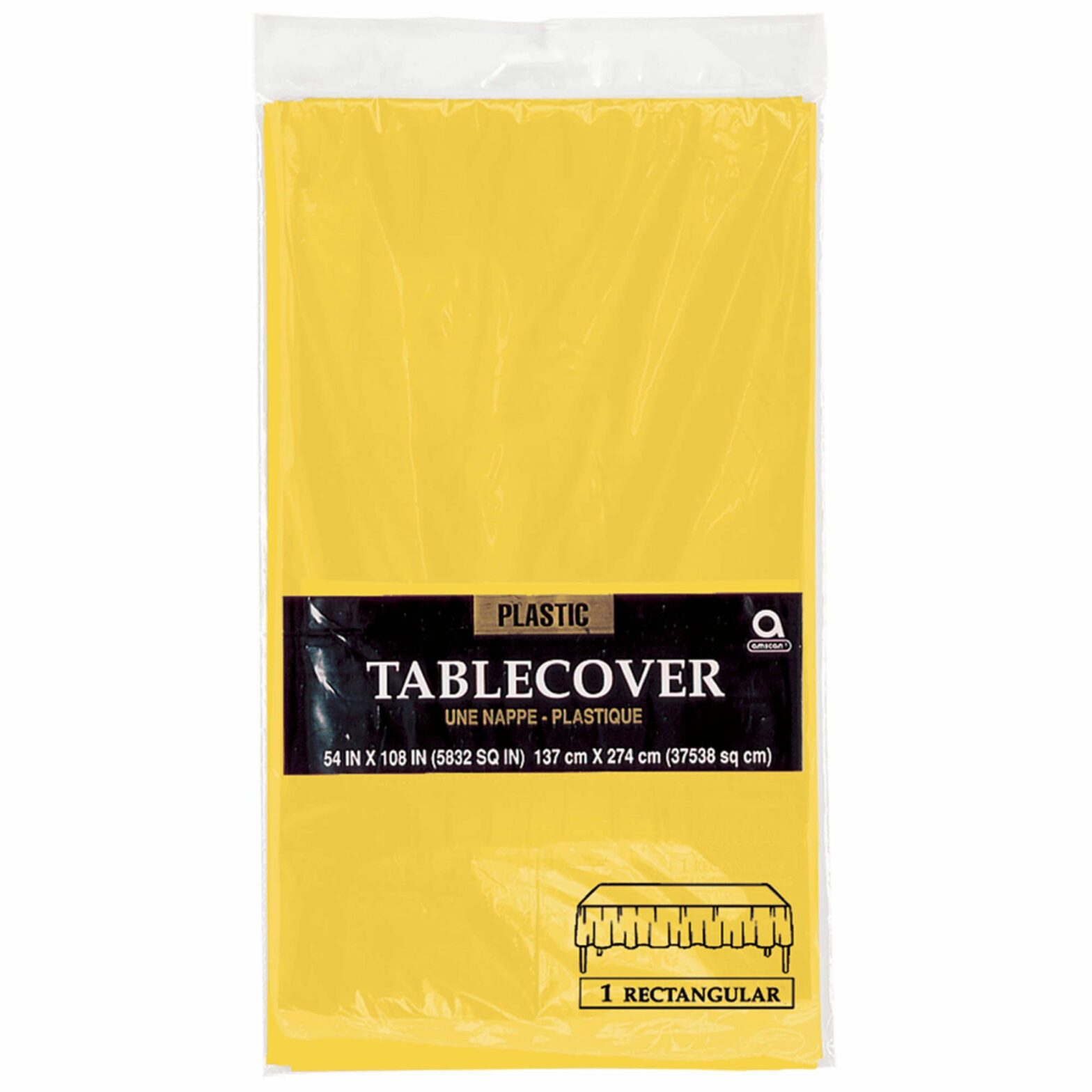 Yellow rec. table cover