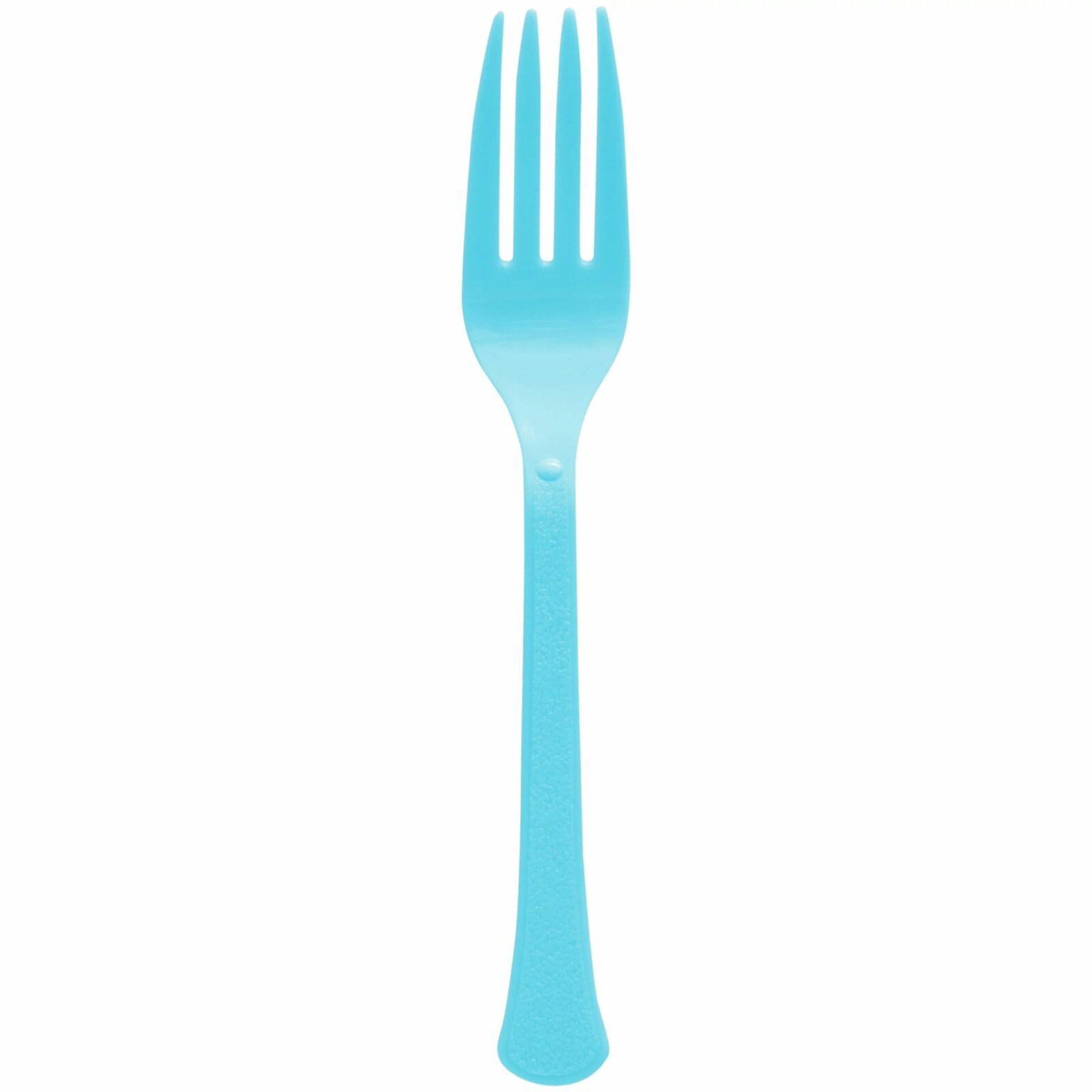 20 baby blue plastic forks