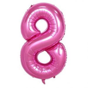#8 Pink  balloon shape