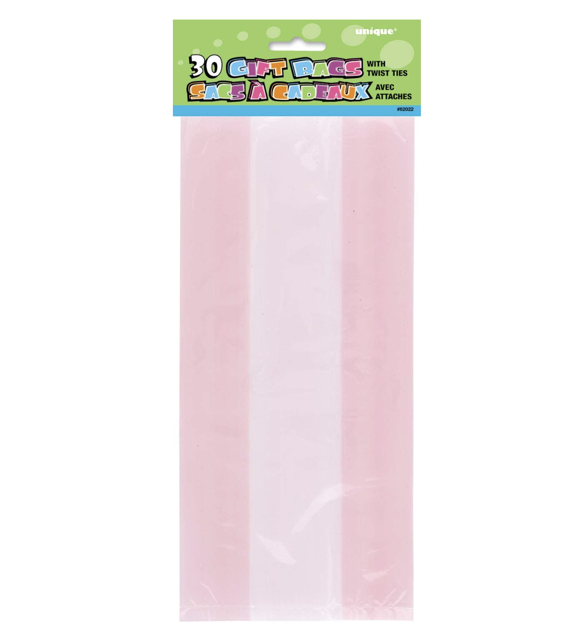 Baby Pink Cellophane Bags 30ct
