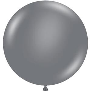 Tuftex Latex Balloon Gray Smoke Designer  17in  – 4 pieces