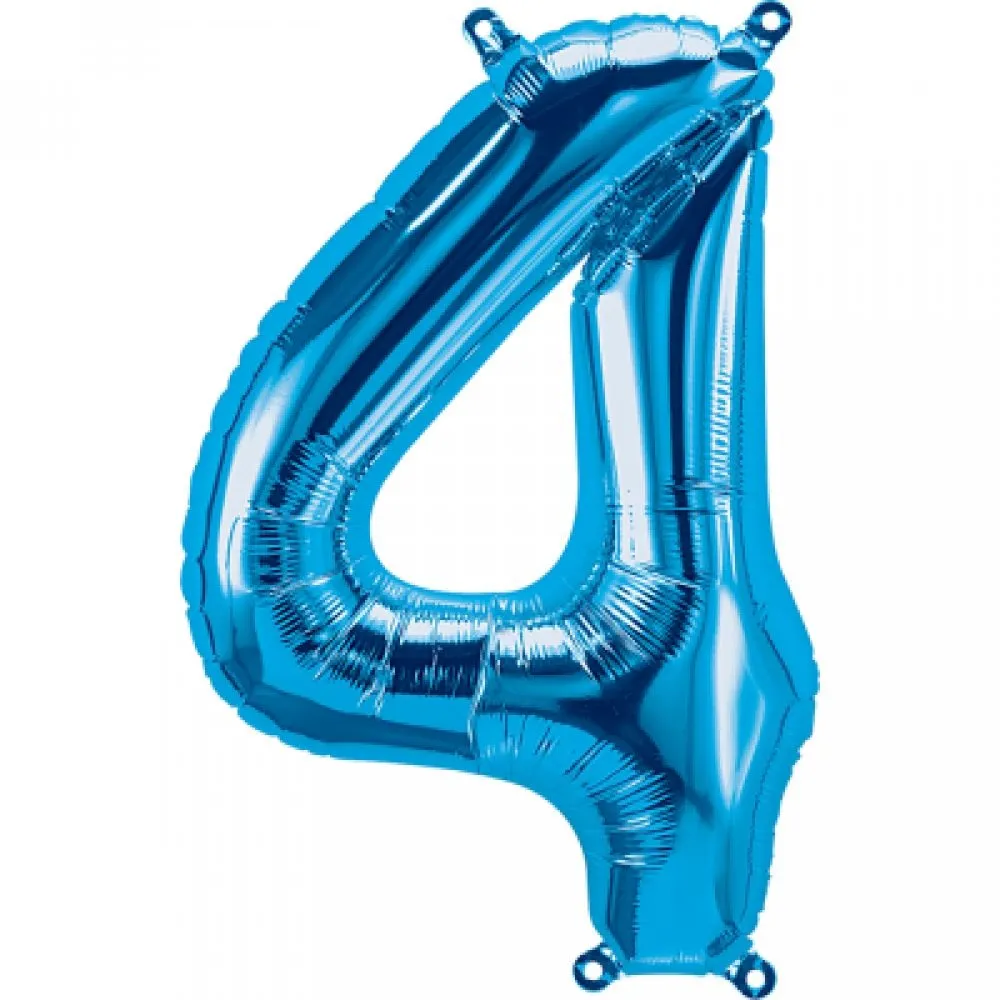#4 Blue 16”air filled balloon