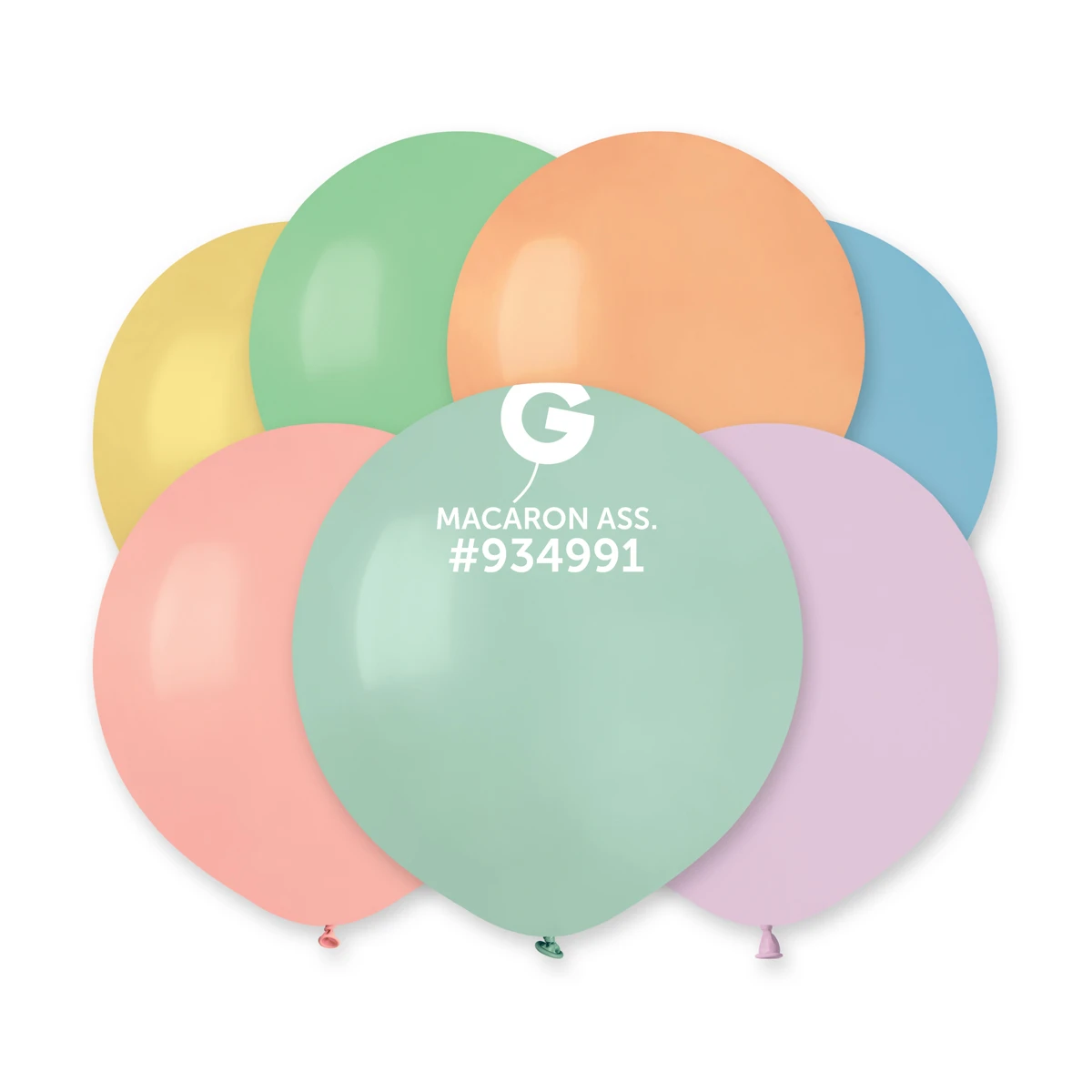 G- 19″ Macaron Assorted 4pz