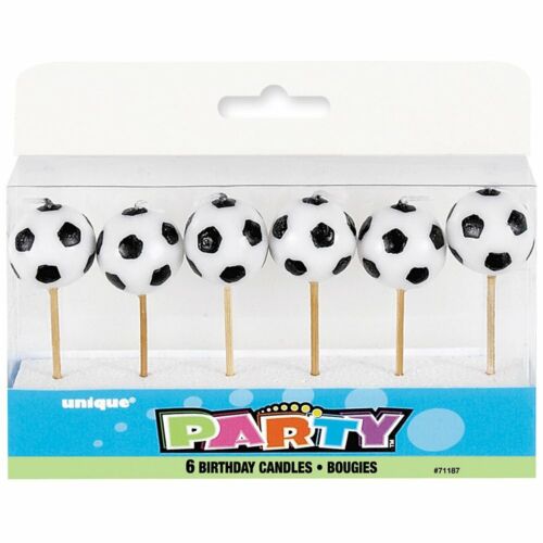 Soccer Ball Birthday Candles 6ct