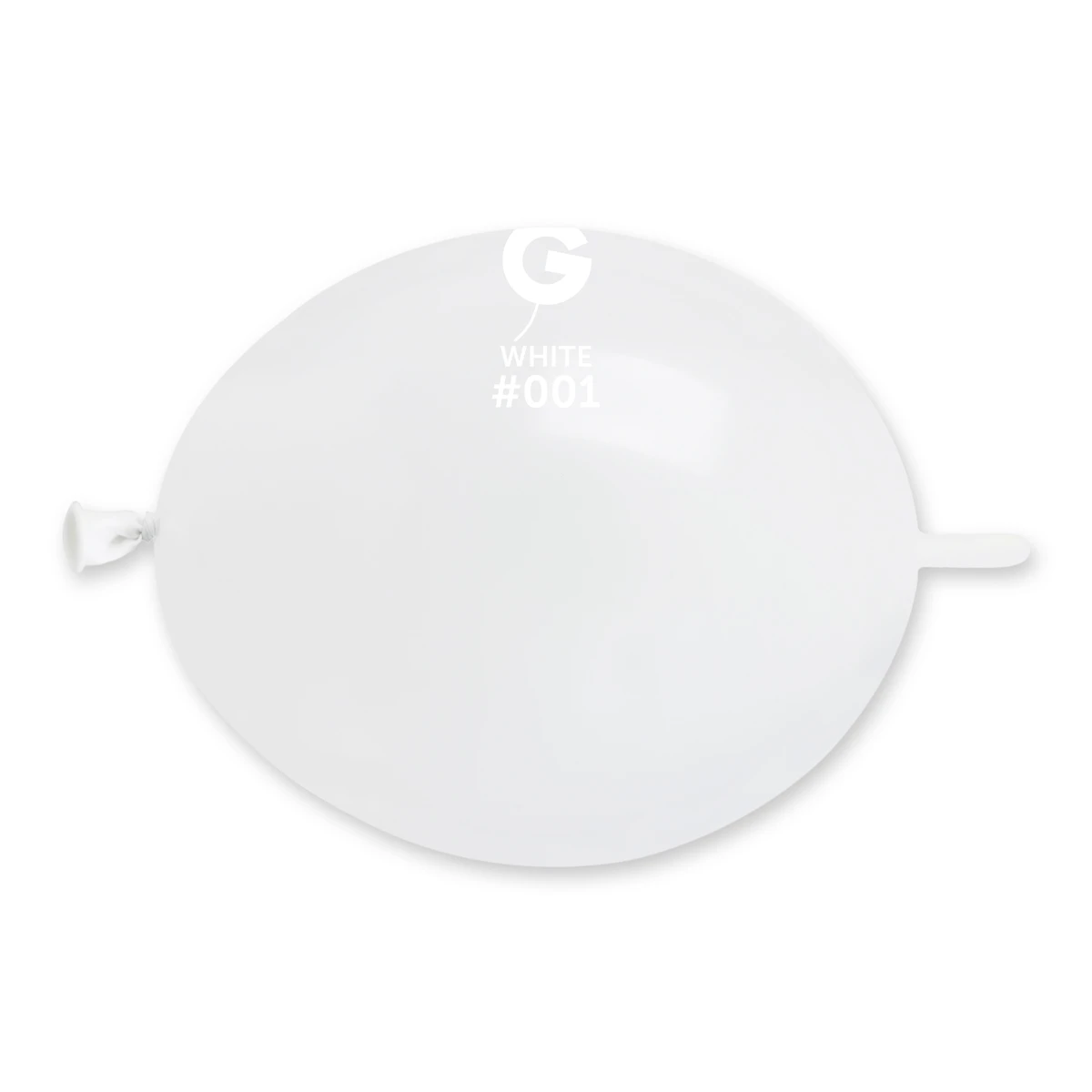 G-6” Link White  balloon #001 100ct