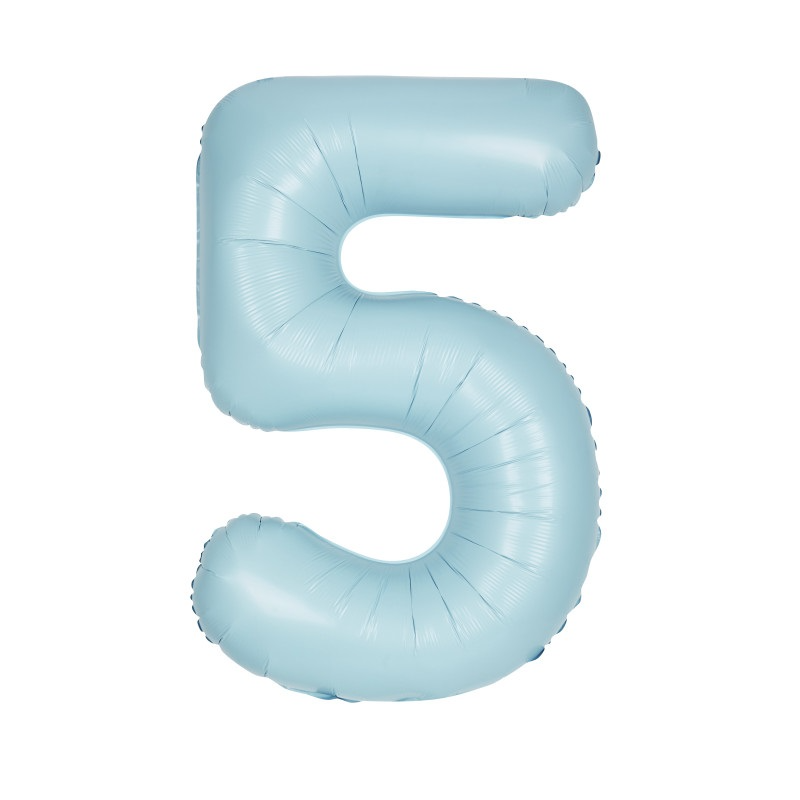 #5 Blue shape balloon  34in