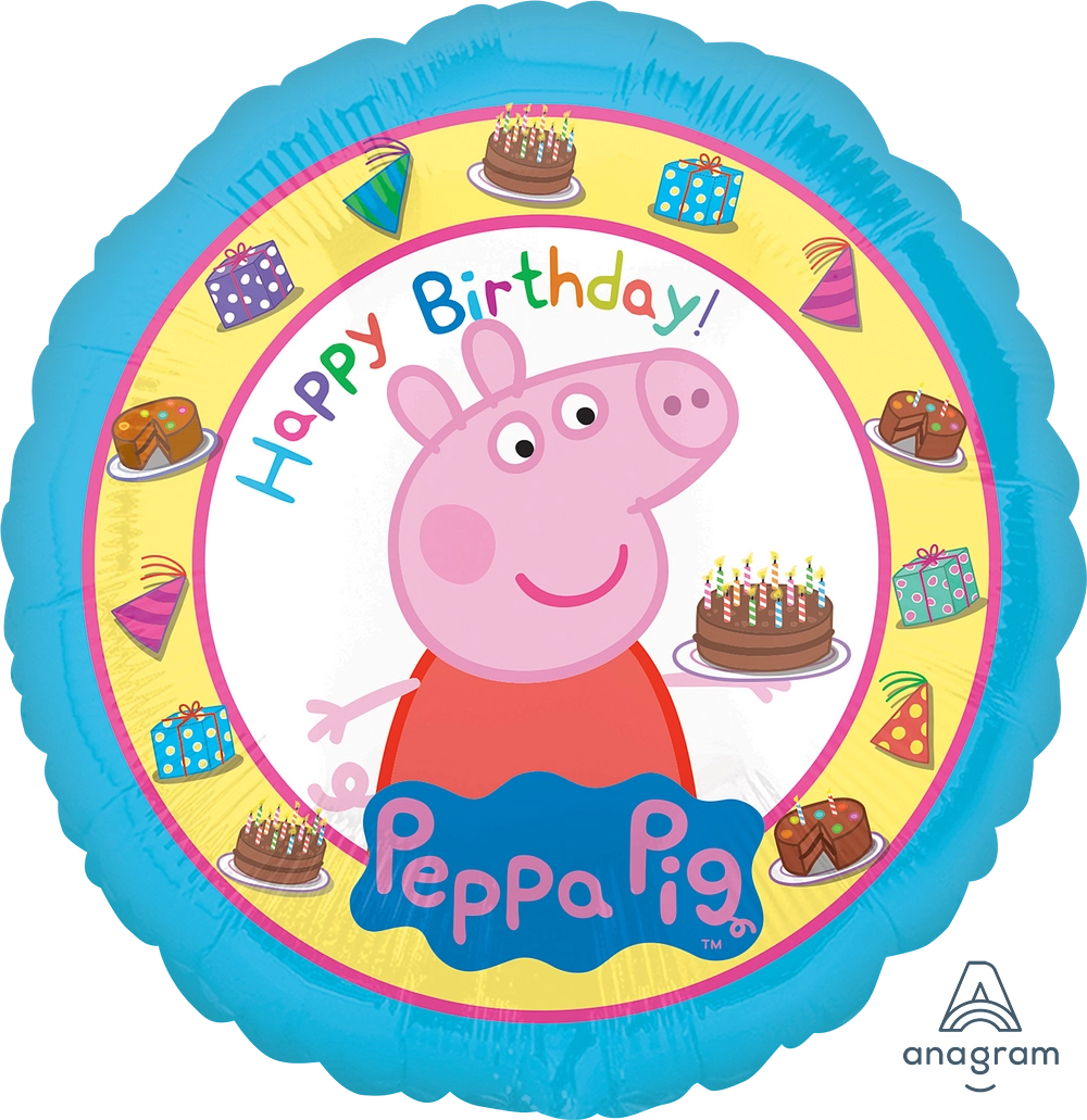 Peppa Pig Happy Birthday Balloon 18in