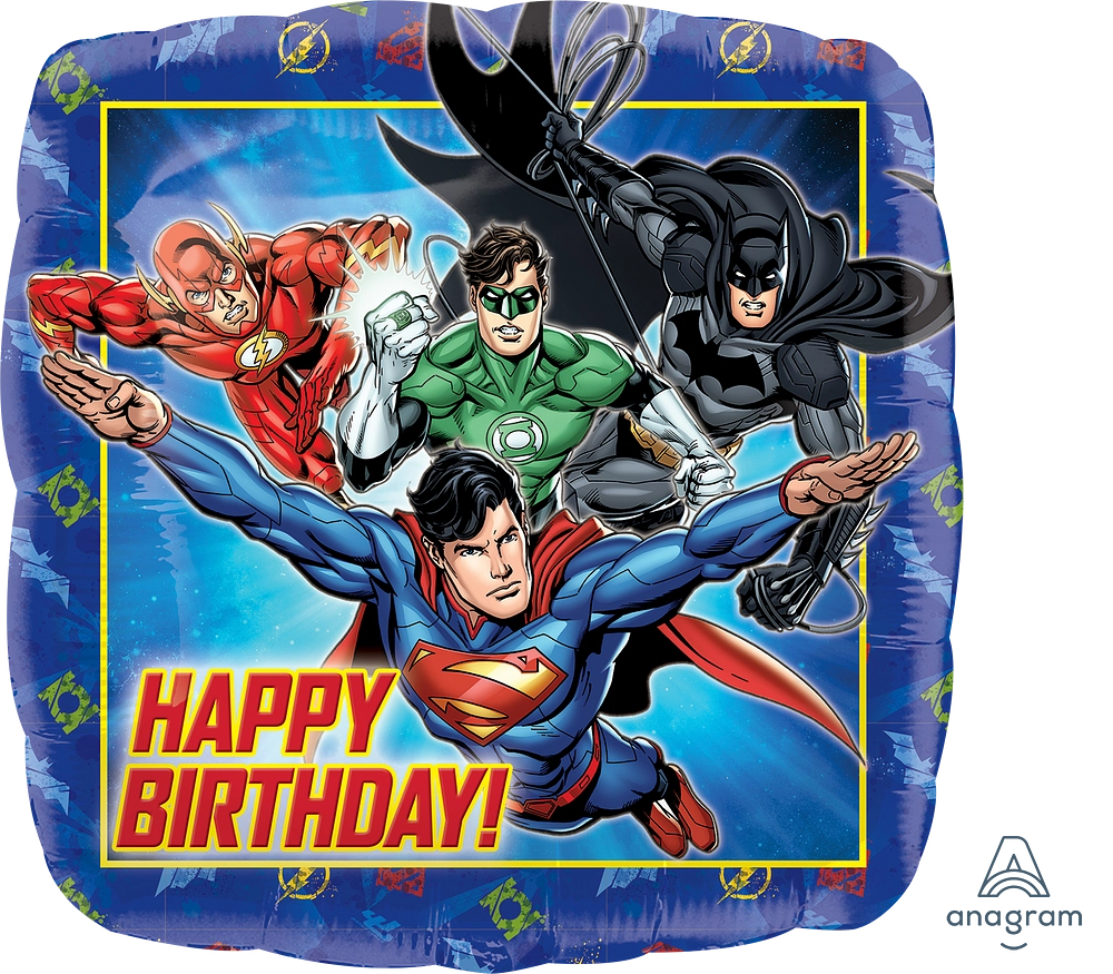 Justice League “ Happy Birthday” Mylar