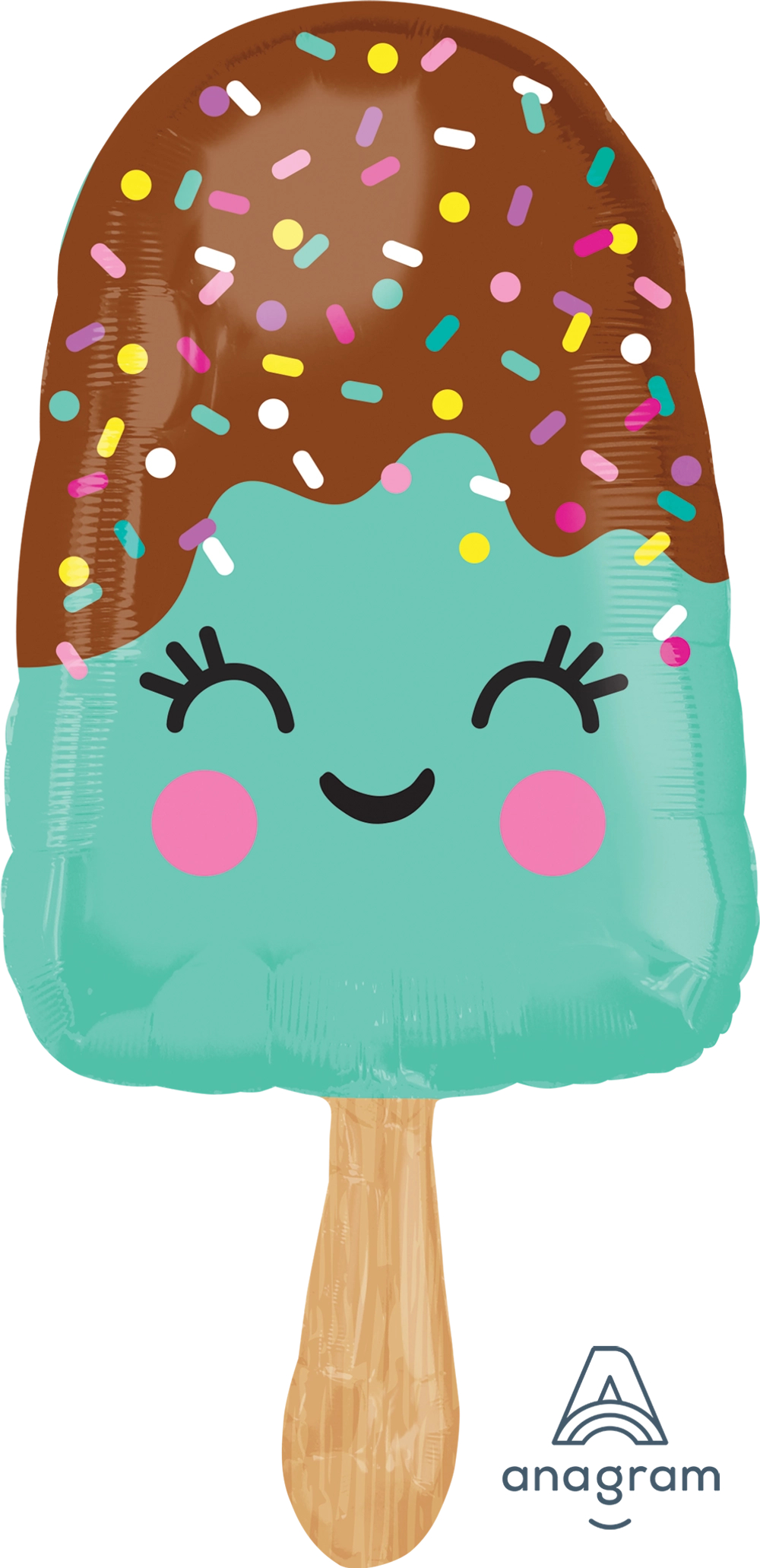 Happy Ice Cream Bar shape mylar 22in