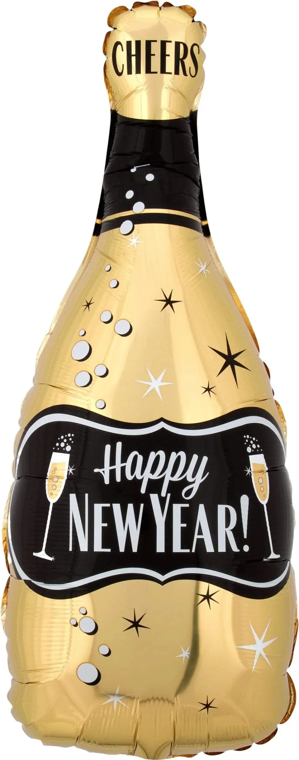 Happy New Year bottle shape