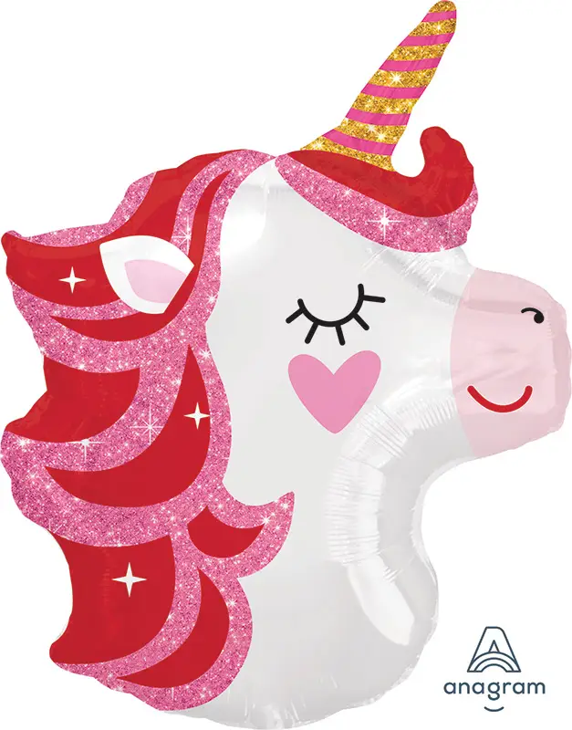 Pink and red unicorn jr shape