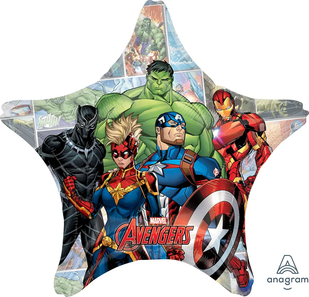Jumbo star Avengers Mylar shape
