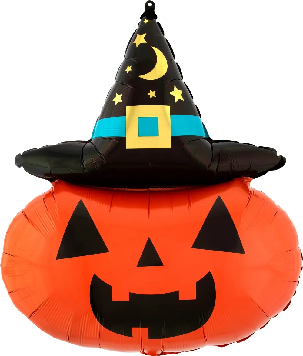 Jack-o-lantern W/ Witch Hat shape