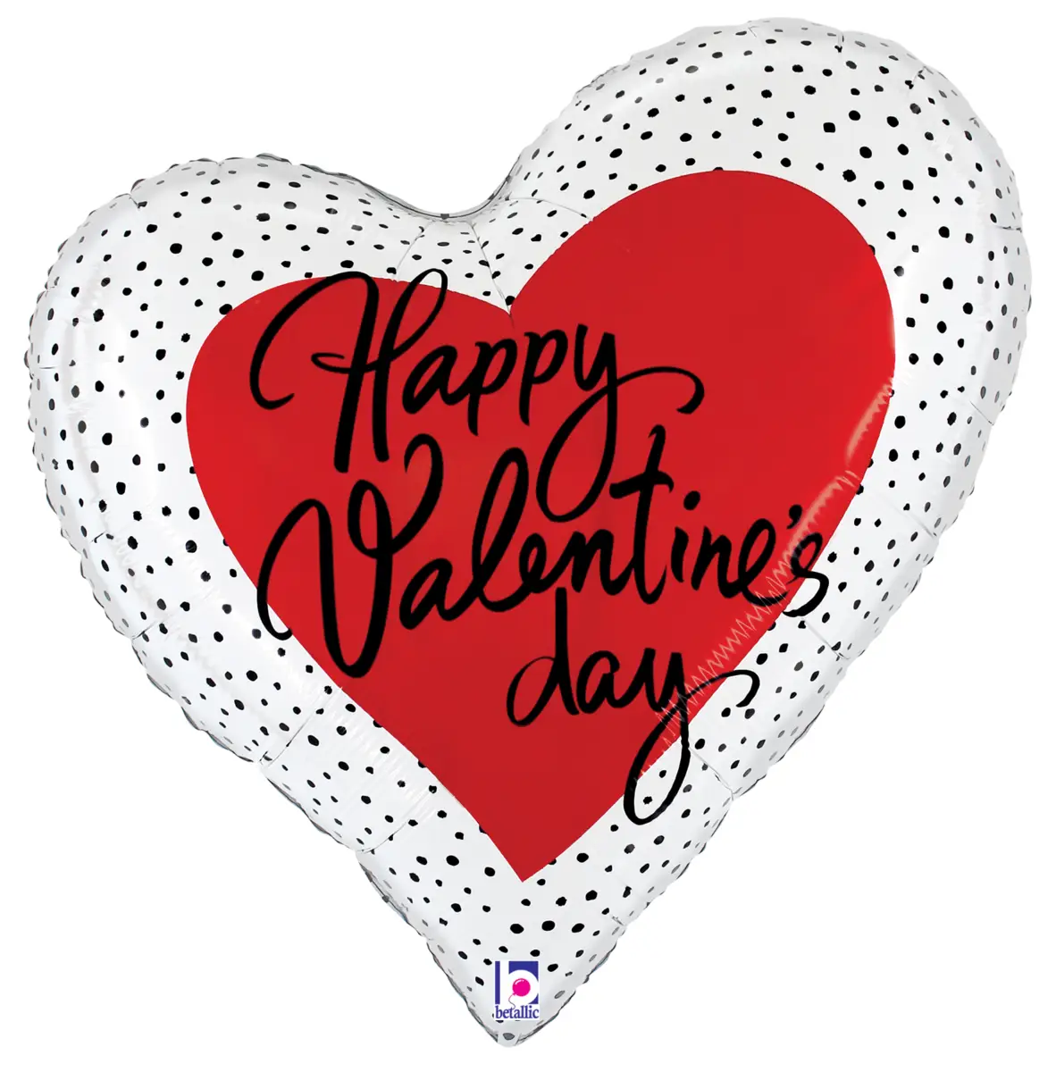 35” Valentines Dots Heart Shape