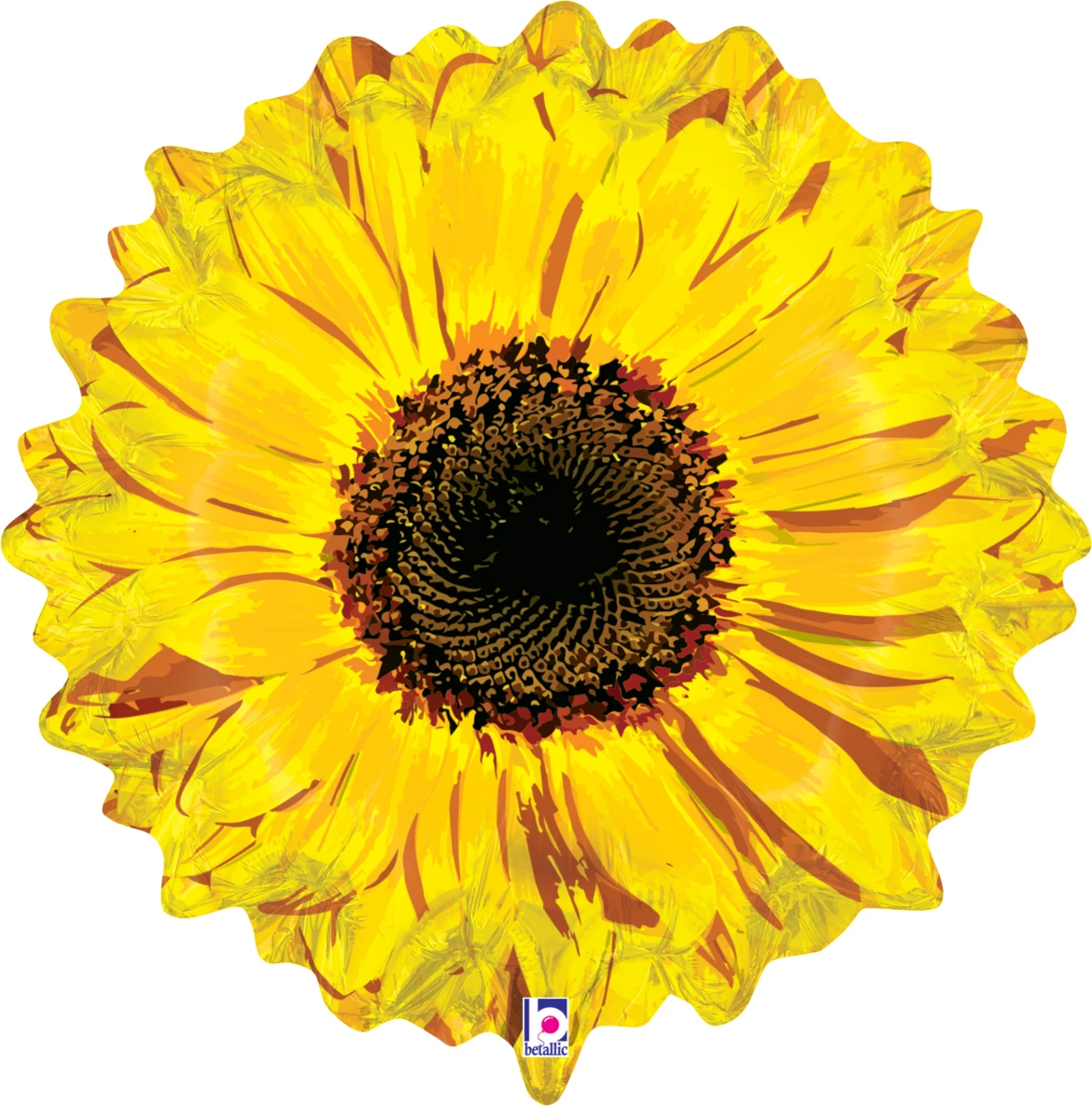 Sunflower shape mylar