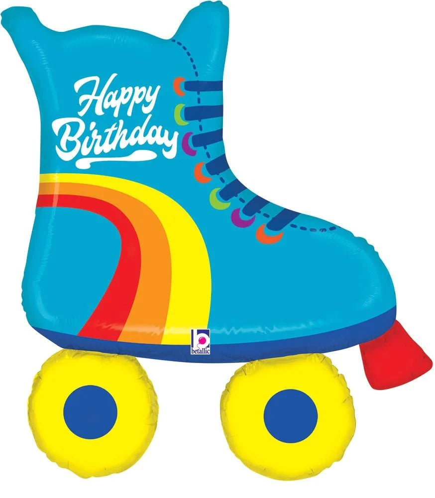 39” Blue Happy birthday skate