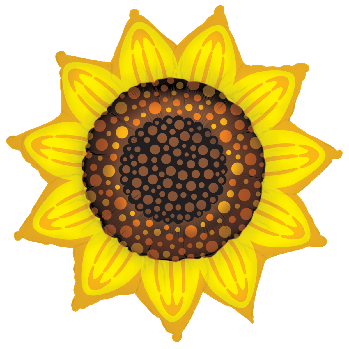 Prismatic Sunflower shape mylar