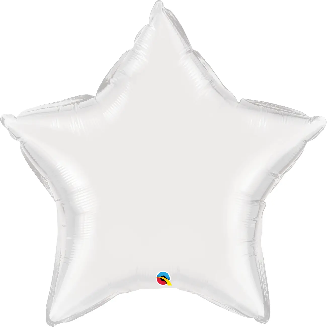 36” foil star shape- white