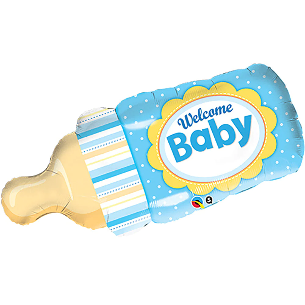 Welcome Baby Bottle shape balloon 28in