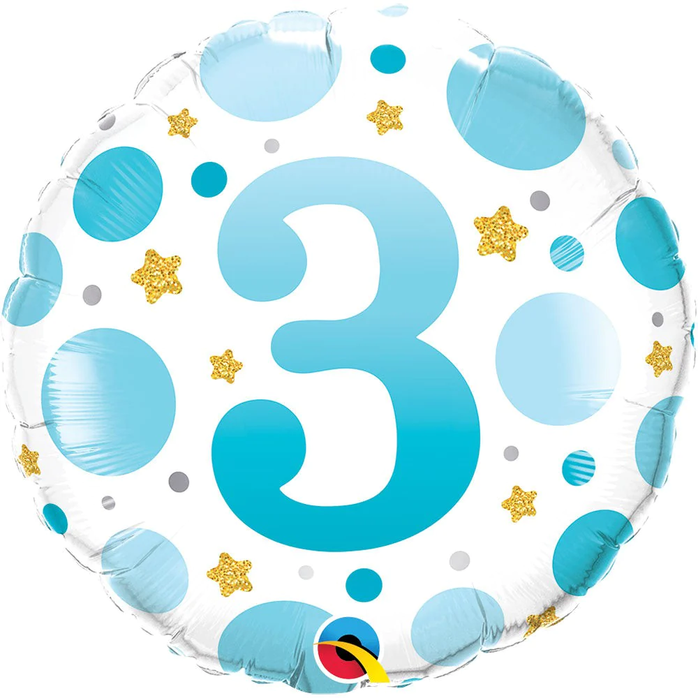 Birthday blue dots #3