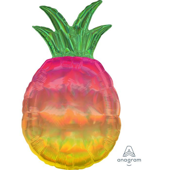 IRIDESCENT PINEAPPLE SHAPE BALLOON 31in