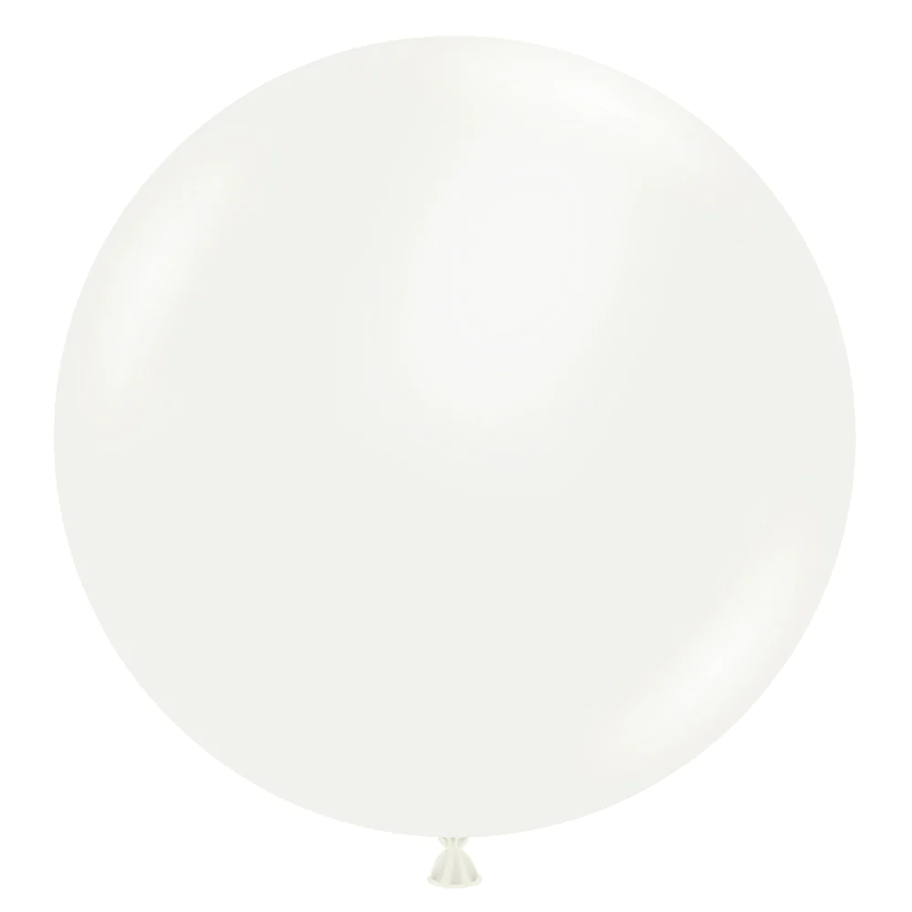 Tuftex Latex Balloon White 17inch – 50 pieces