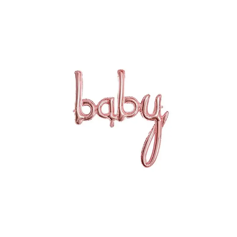 Rose gold “baby” Air filled decoration