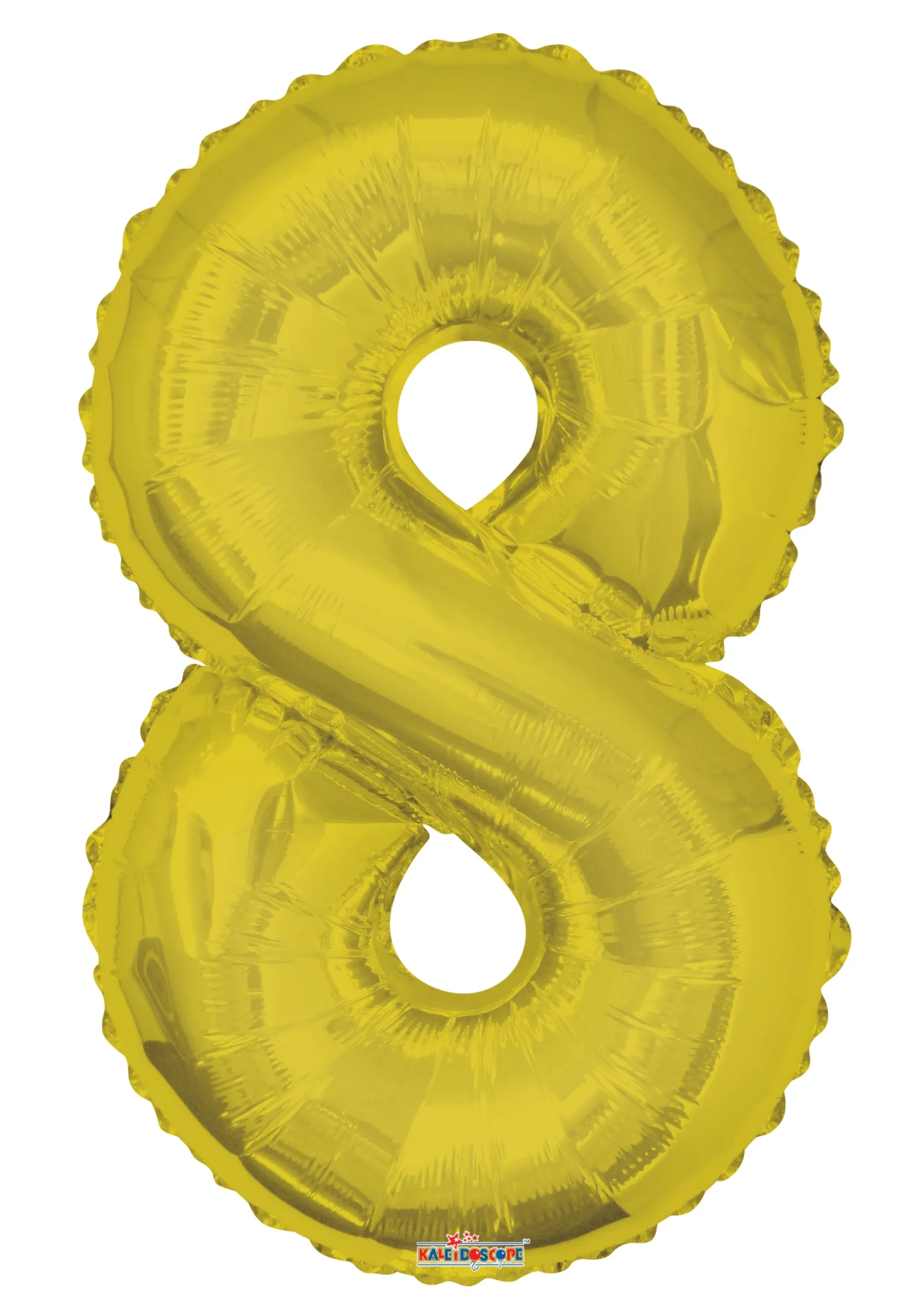 #8 Gold balloon shape 34in