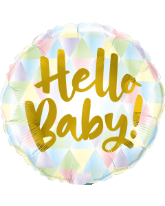 Hello Baby foil balloon 18in