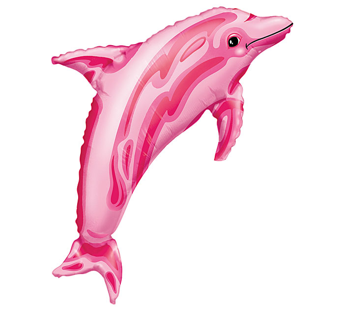 37″ Pink dolphin shape balloon