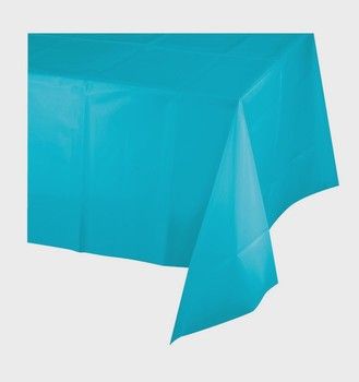 Bermuda Blue  Plastic Table cover 54 x 108