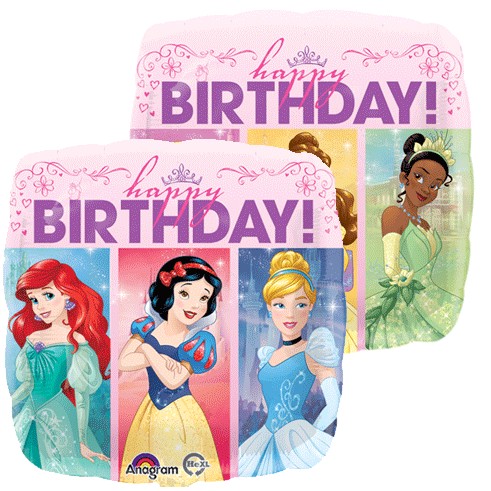 18“ happy birthday princess Mylar balloon