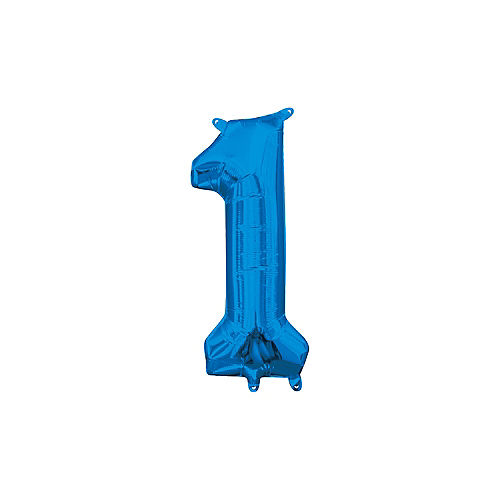 #1 Blue 16” air filled balloon