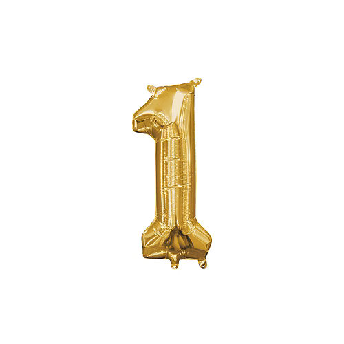 #1 Gold 16”  air filled balloon