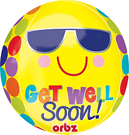 16″ Bright Sunny Get Well Soon Orbz