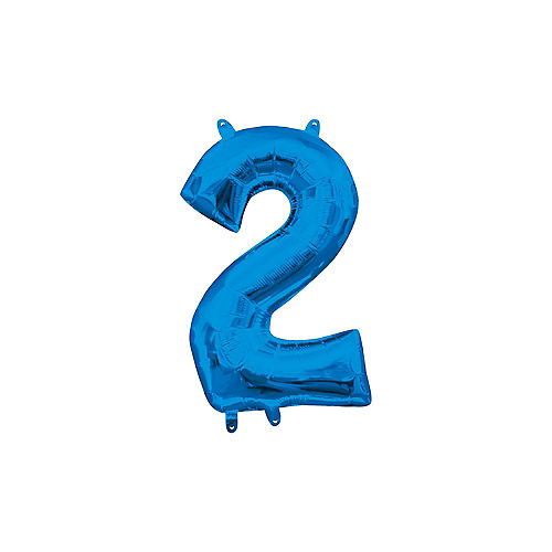 #2 Blue 16” air filled balloon