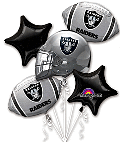 NFL-Raiders Balloon bouquet