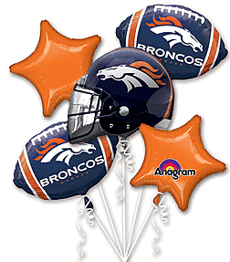 NFL-Denver Broncos balloon bouquet