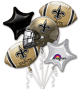 NFL – New Orleans Saints –Balloon  Bouquet