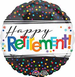 “Happy Retirement” Mylar balloon