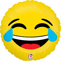 Emoji Lol Mylar balloon