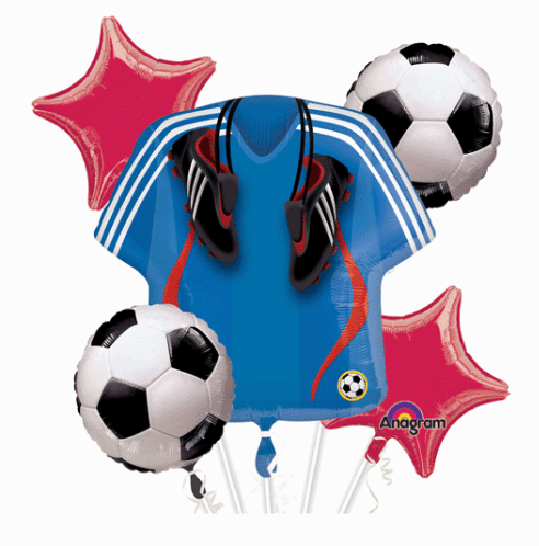 Championship Soccer – 5 Balloon Bouquet