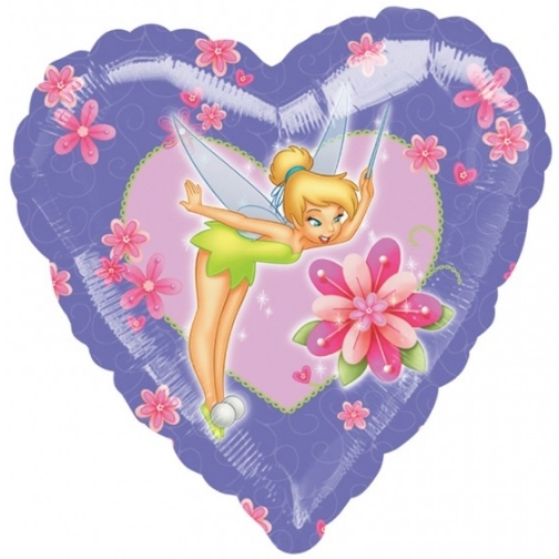 18″ Tinkerbell Magical Heart Shape – Mylar Foil Balloon