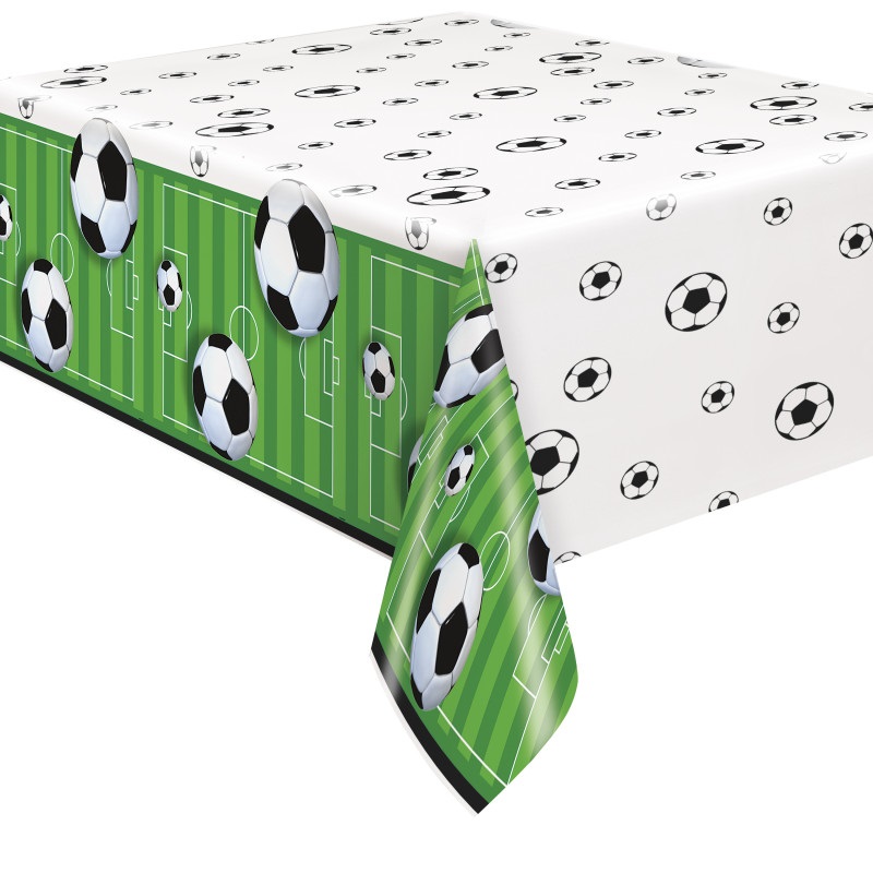 Soccer  Rectangular Plastic Table Cover 54″ x 84