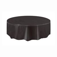 Black round table cover