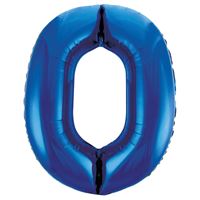 #0 Blue shape balloon 34 inch