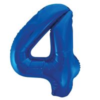 #4 Blue shape balloon 34 inch