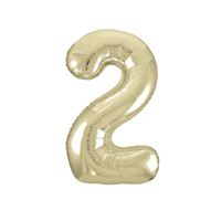 # 2 Gold number balloon 34 inch