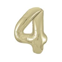 #4 Gold number balloon 34 inch
